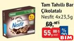 NESFİT TAM TAHILLI BAR BİTTER ÇİKOLATALI 4X23.5 G